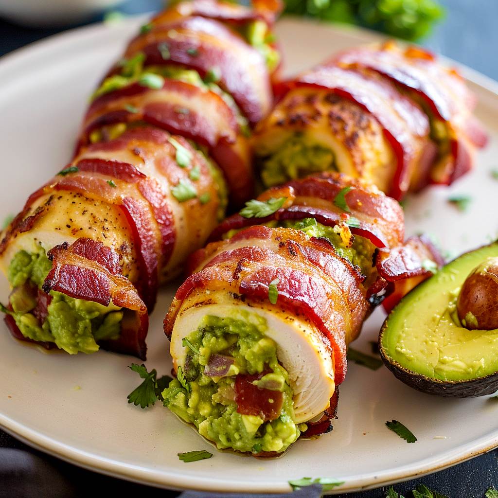 Guacamolefyllda kycklingbomber Guacamolefyllda kycklingbomber