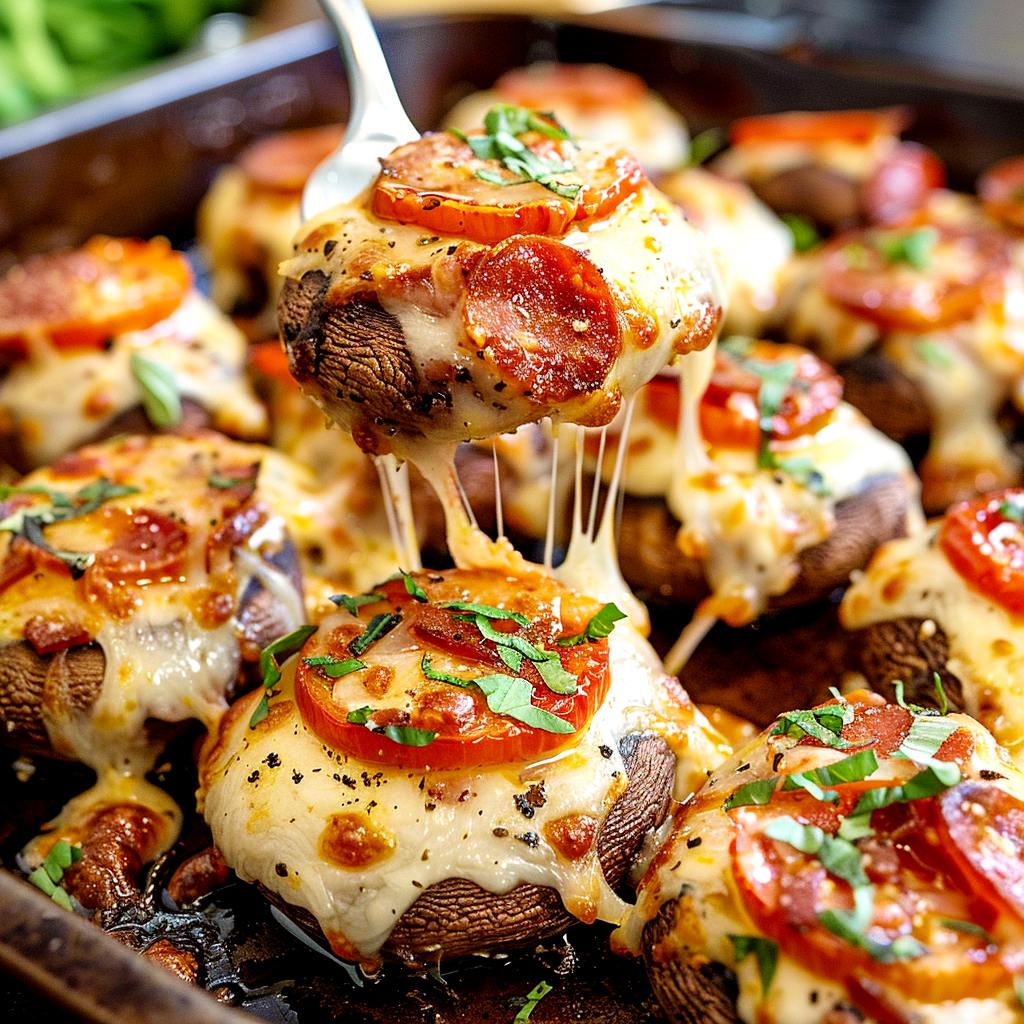 Minichampinjonpizza Minichampinjonpizza