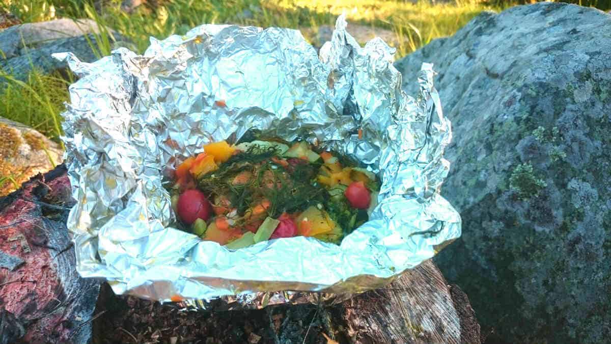Foliegrillade fiskknyten Foliegrillade fiskknyten