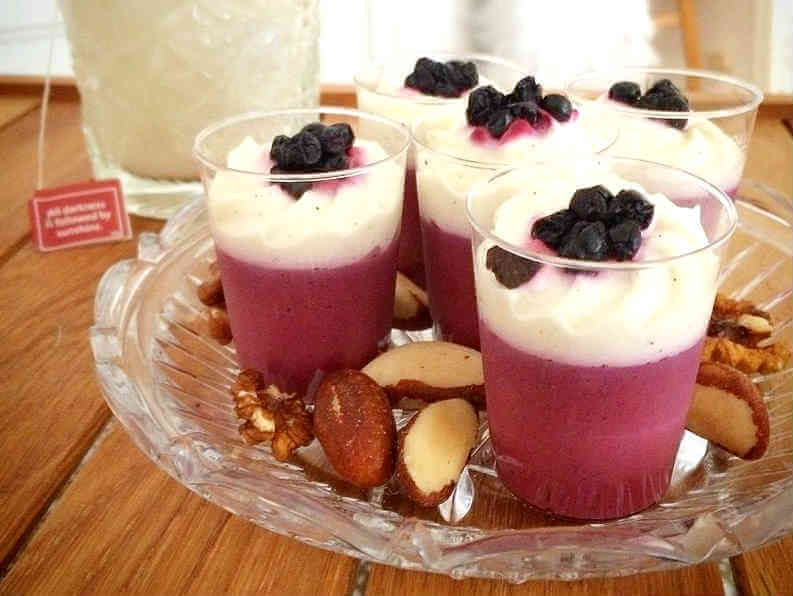 Texie’s blåbärspannacotta Texie’s blåbärspannacotta