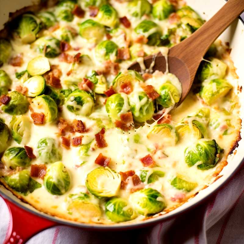 Ostgratinerad brysselkål med bacon Ostgratinerad brysselkål med bacon