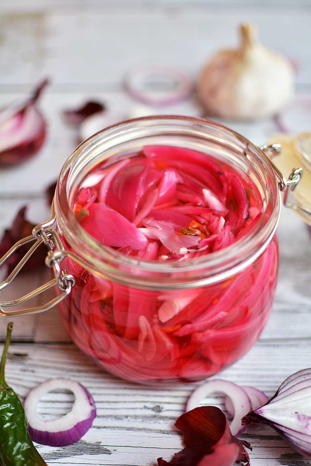 Picklad rödlök (utan socker) Picklad rödlök (utan socker)