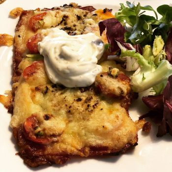 Flätad baconpizza LCHF Flätad baconpizza LCHF