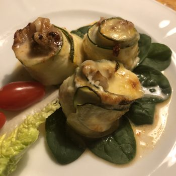Färsfyllda zucchinistubbar Färsfyllda zucchinistubbar