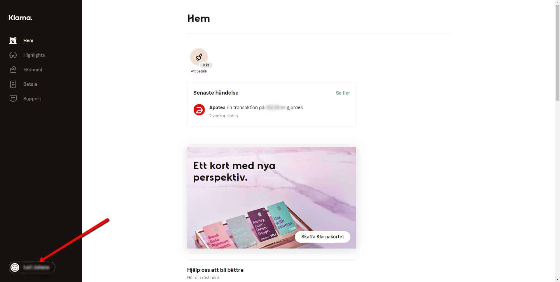 Öka din säkerhet på Klarna 9 Öka din säkerhet på Klarna