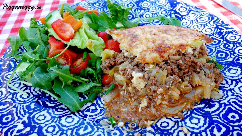 Köttfärs- och vitkålsgratäng Köttfärs- och vitkålsgratäng