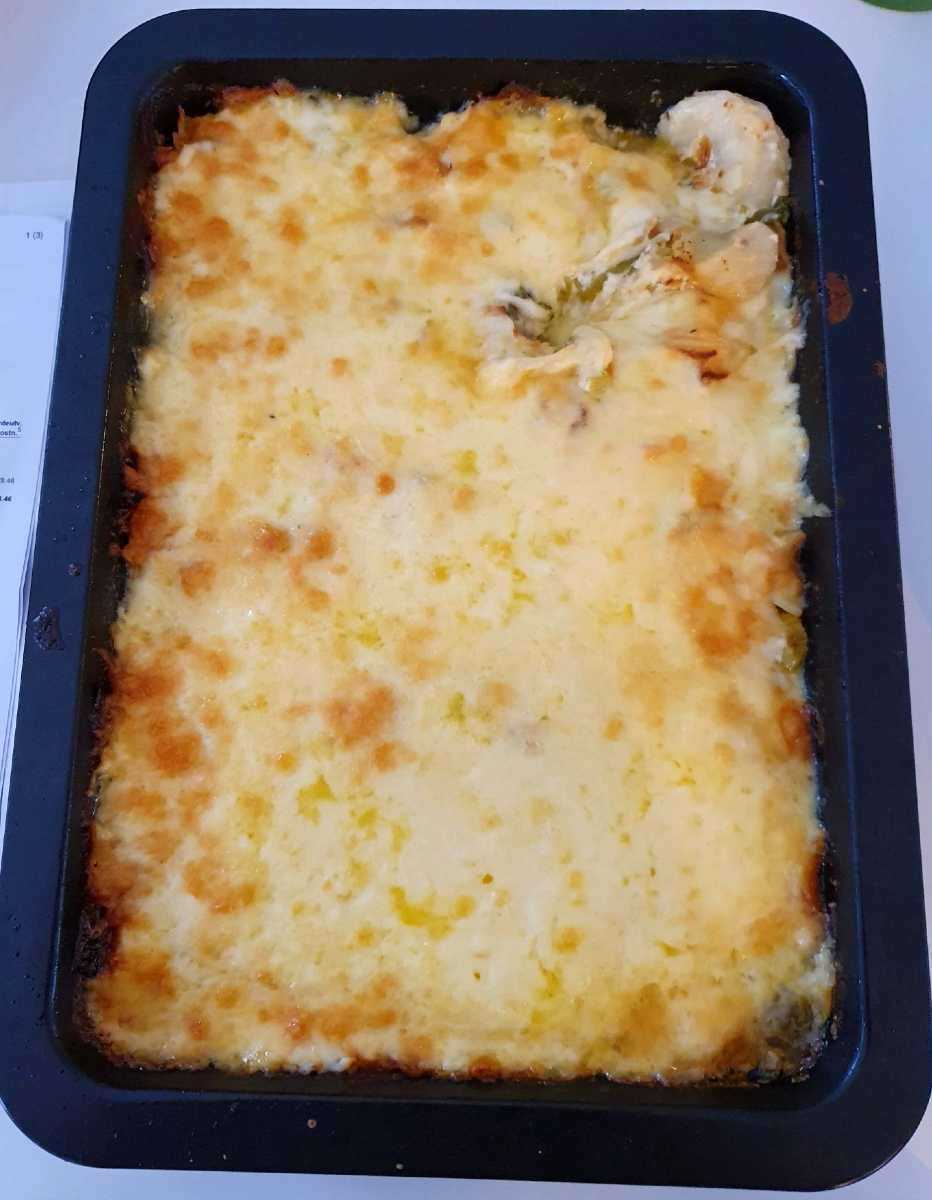 Rättikagratäng med fänkål och purjolök Rättikagratäng med fänkål och purjolök