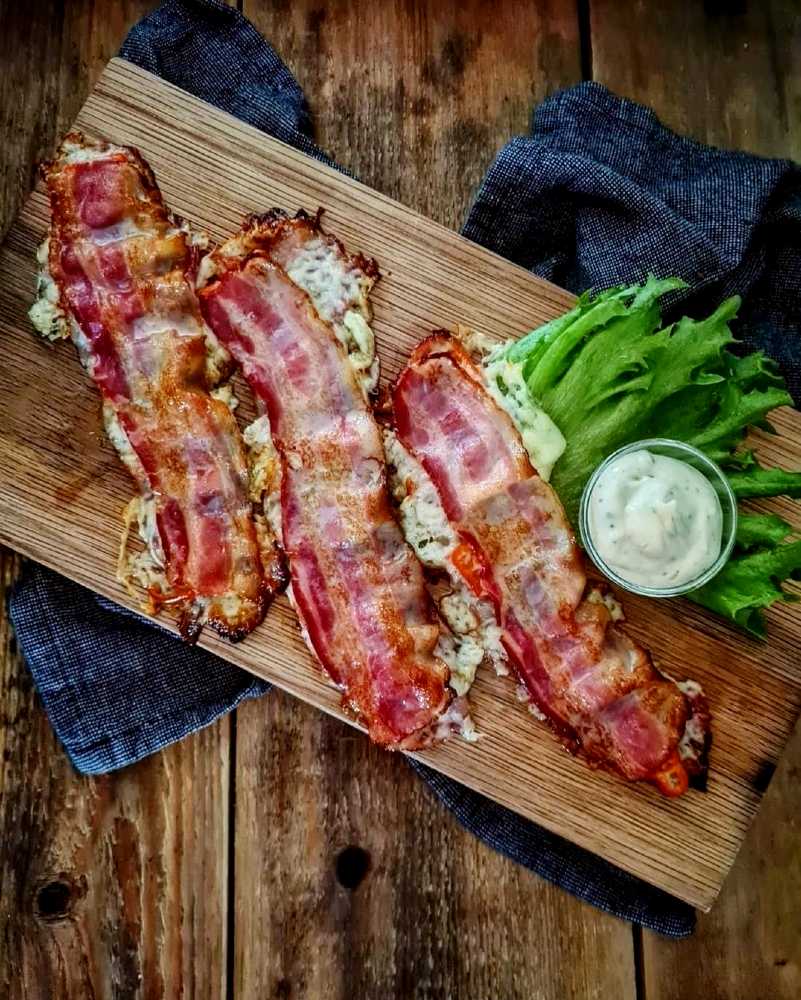 Fyllda Baconskivor