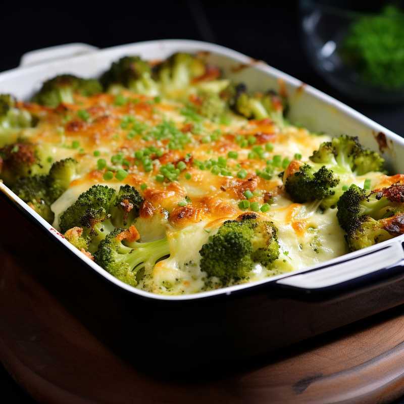 Enkel broccoligratäng 9 En god och enkel broccoligratäng i en ugnsform.