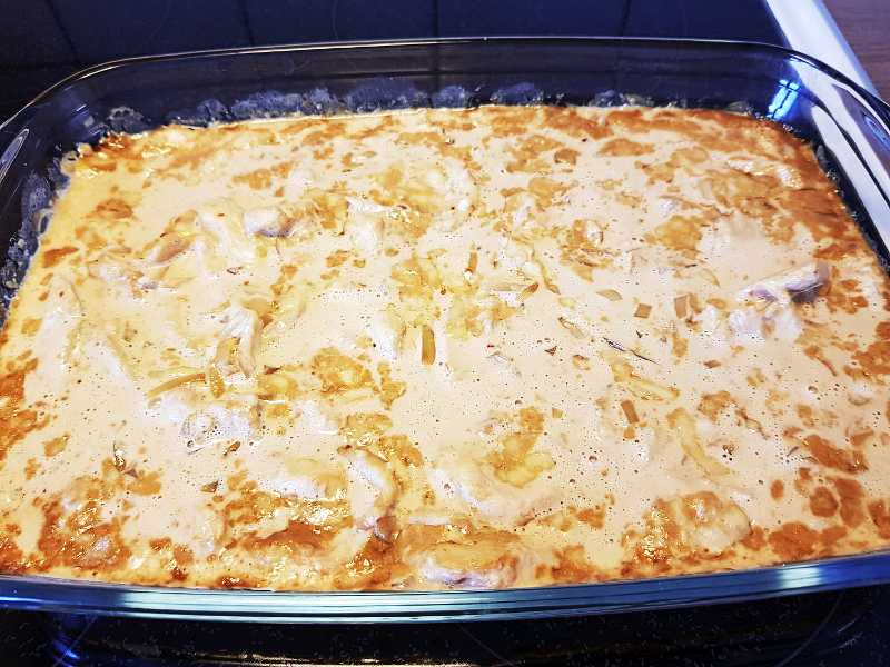 Kycklingfile i ugn med soja och crème fraiche