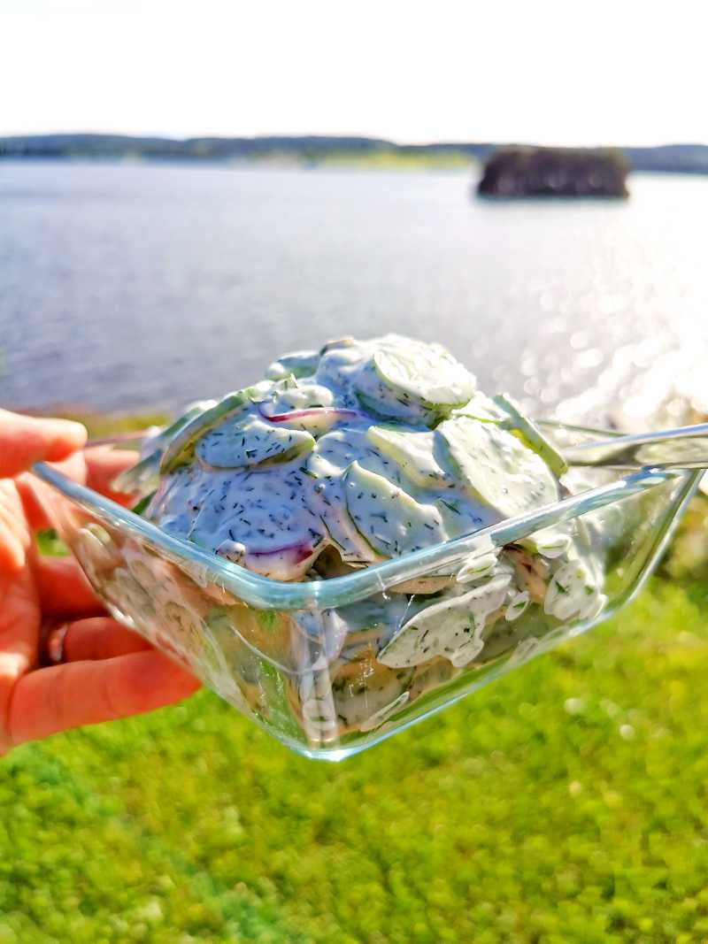 Krämig gurksallad med dill 3 Krämig gurksallad med dill | LCHF-arkivet