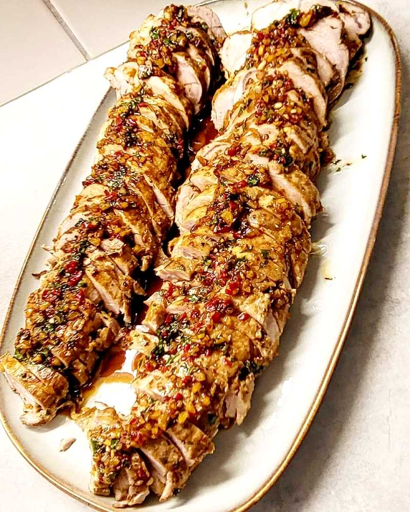 Dubbelmarinerad fläskfilé Dubbelmarinerad fläskfilé