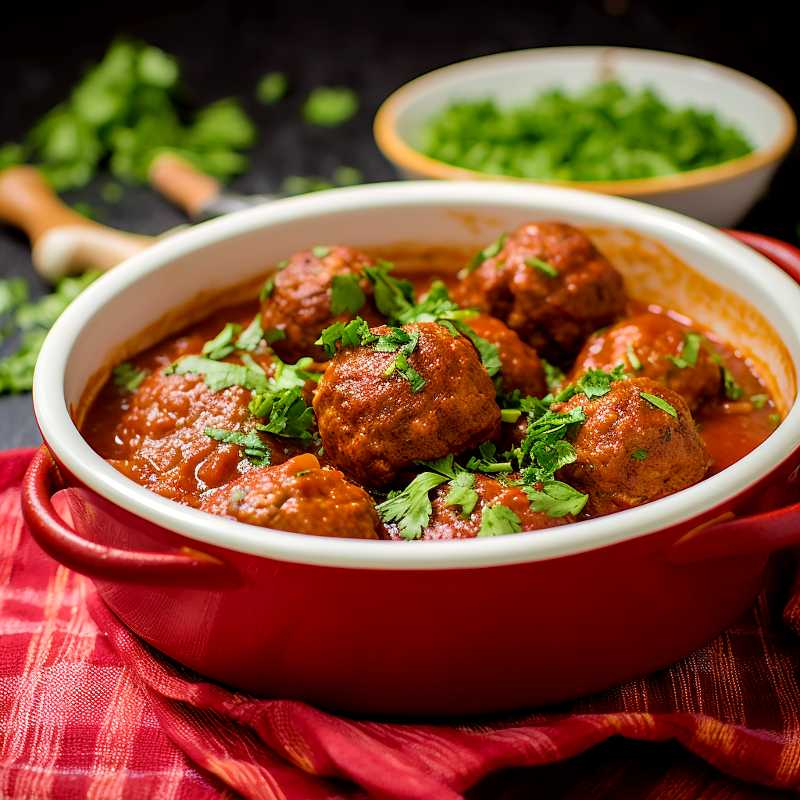 Marockanska köttbullar i tomatsås Marockanska köttbullar i tomatsås