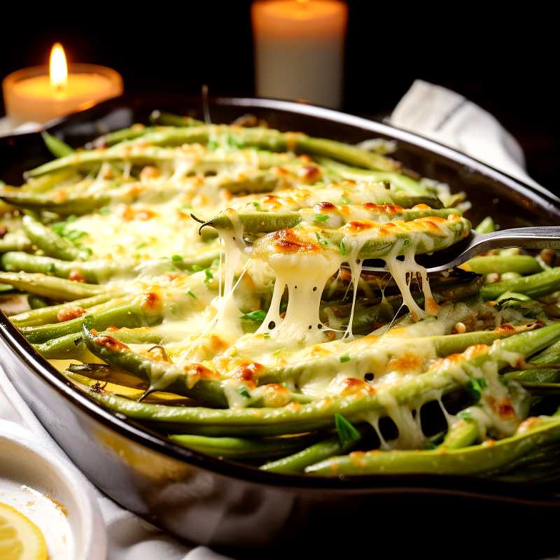 Ostgratinerade haricots verts Ostgratinerade haricots verts