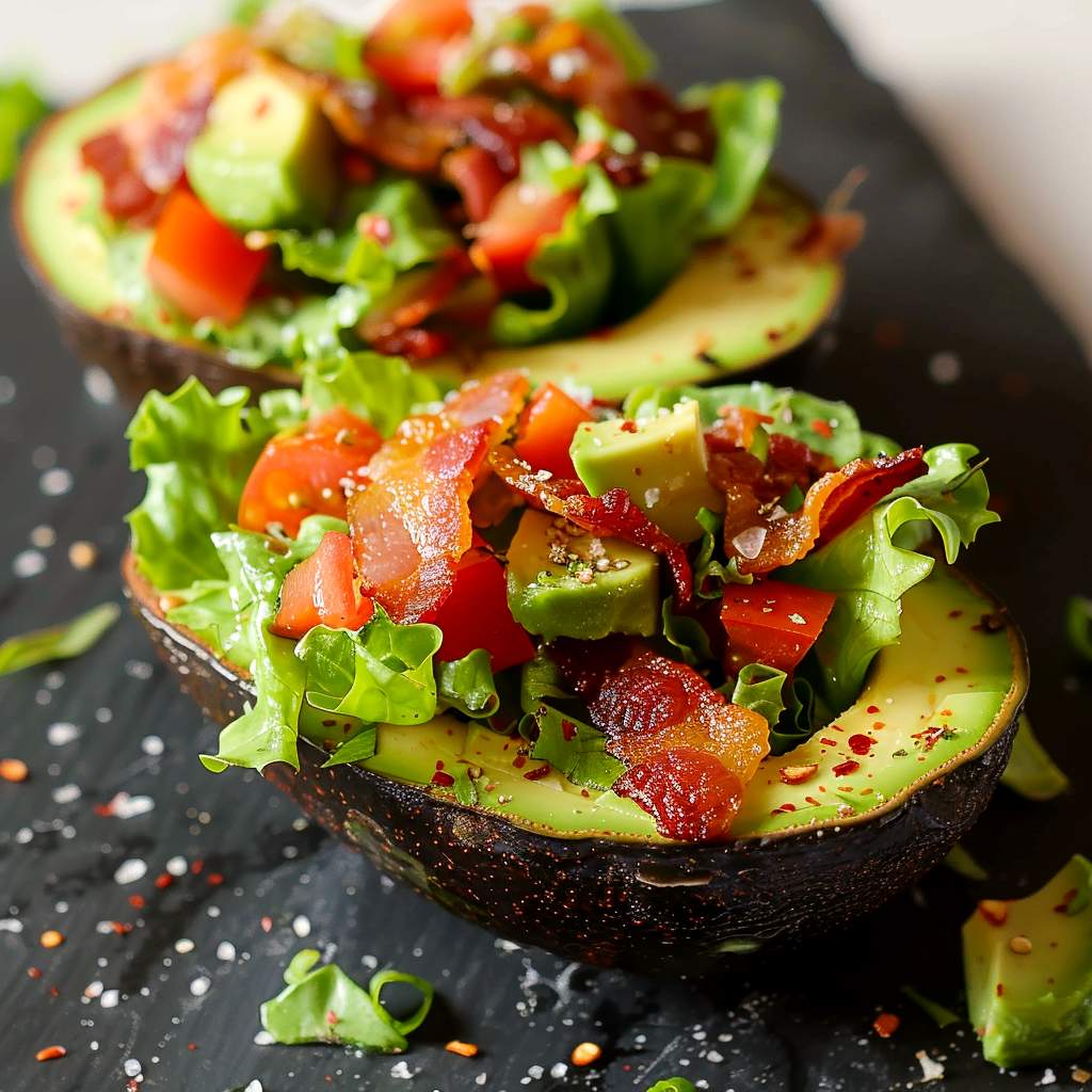 BLT-fylld avokado BLT-fylld avokado