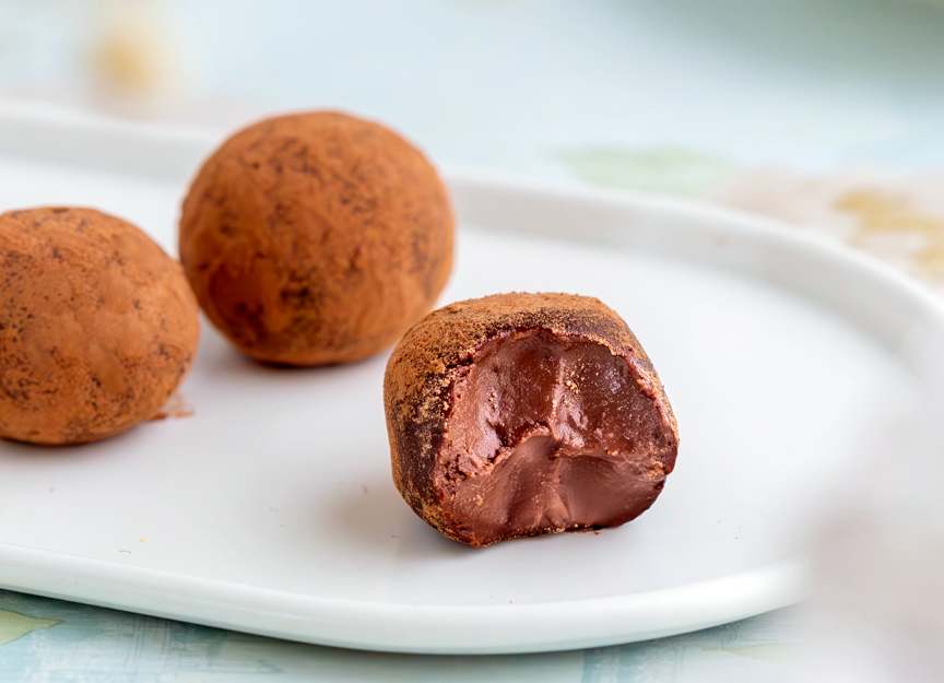 Enkla chokladtryfflar Enkla chokladtryfflar