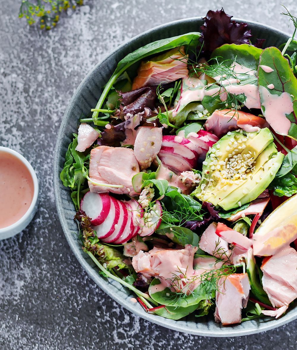 Poké bowl med lax Poké bowl med lax