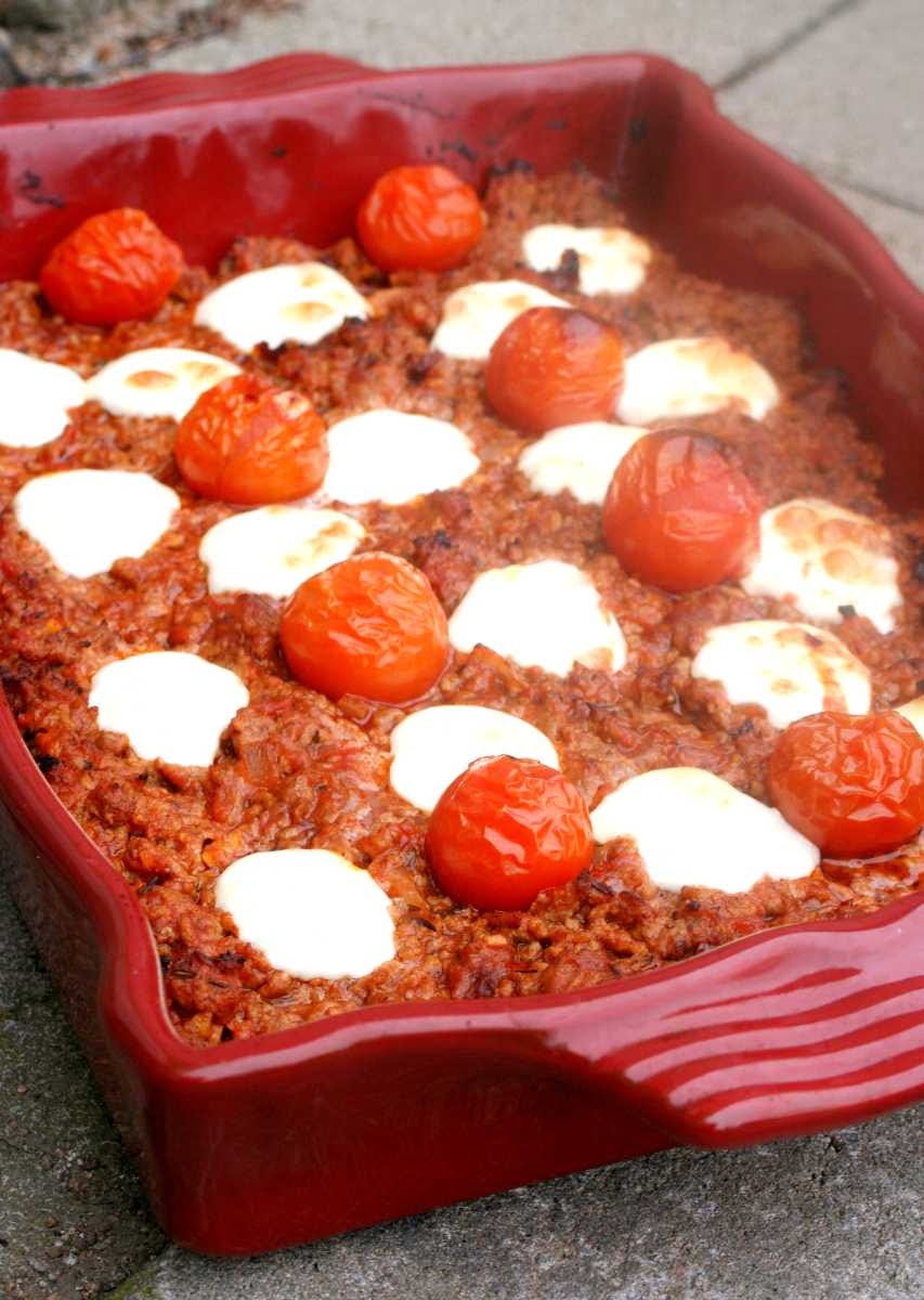 Medelhavsinspirerad köttfärsgratäng Medelhavsinspirerad köttfärsgratäng