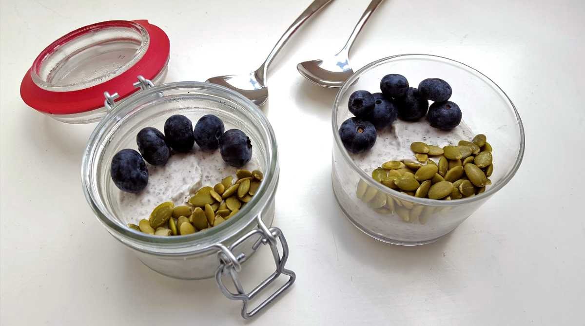 Krämig Chiapudding med vanilj Krämig Chiapudding med vanilj