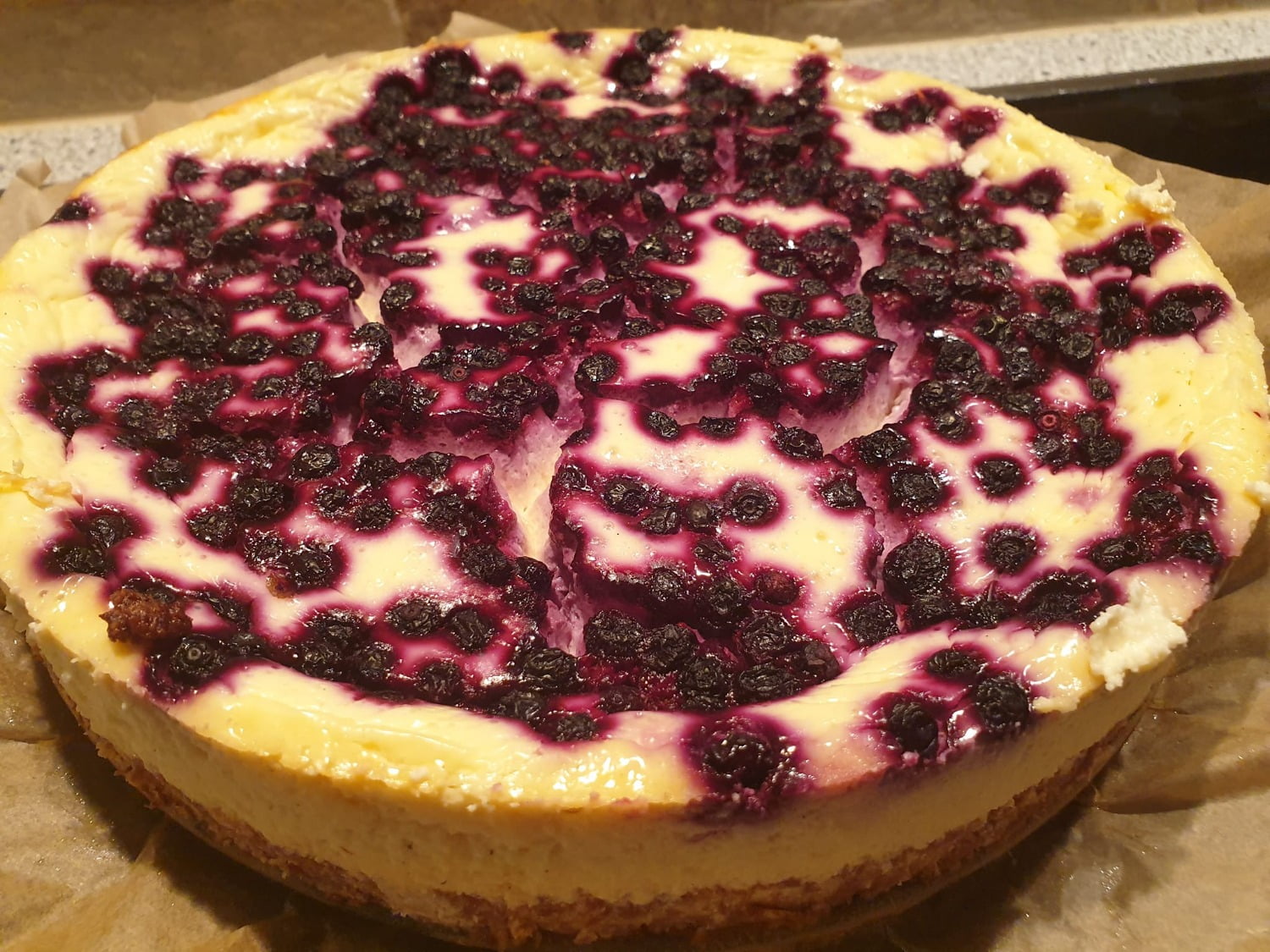 Cheesecake med bär Cheesecake med bär